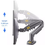 NB North Bayou Monitor Arm for 17-30 inch Stand Height Adjustable Mount Bracket Full Motion Gas Spring VESA 75/100mm Weight 2-9kg