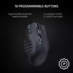 Razer Naga V2 HyperSpeed Wireless MMO Gaming Mouse 19 Programmable Buttons Focus Pro 30K Optical Sensor