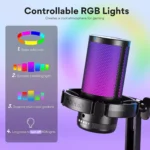MAONO DGM20 RGB USB Condenser Gaming Microphone (Black)