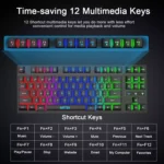 MFTEK Rainbow Gaming Keyboard and Mouse Combo