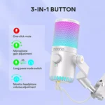 MAONO DM30 RGB USB Gaming Microphone (White)