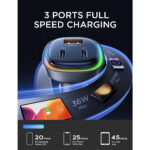 LISEN Car Charger USB-C 3 Port
