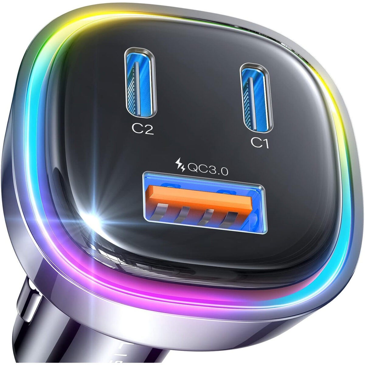 LISEN Car Charger USB-C 3 Port