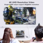 ONTEN USB-C to HDMI VGA Adapter, 1080P VGA and 4K HDMI, USB-C Thunderbolt 3 to Dual Display Adapter. Compatible with Thunderbole3/4
