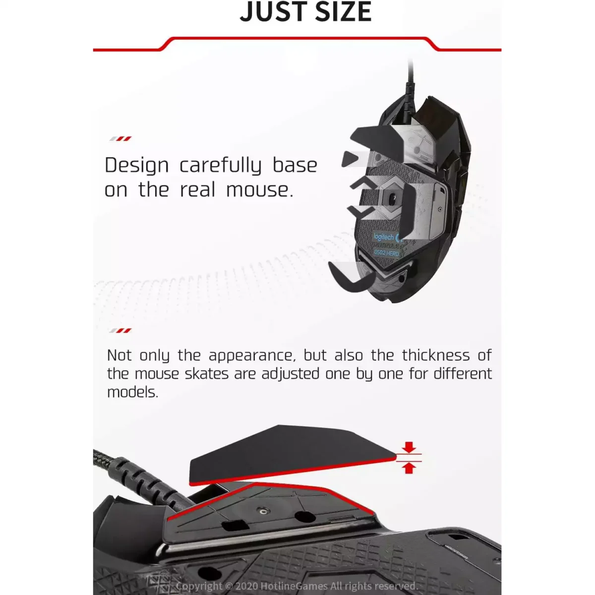 Hotline Games MouseSkates 3.0 [2 Sets] For (G PRO X Superlight)