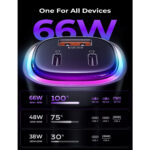 LISEN Car Charger USB-C 3 Port