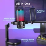 MAONO DGM20 RGB USB Condenser Gaming Microphone (Black)