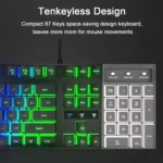 MFTEK Rainbow Gaming Keyboard and Mouse Combo