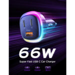 LISEN Car Charger USB-C 3 Port