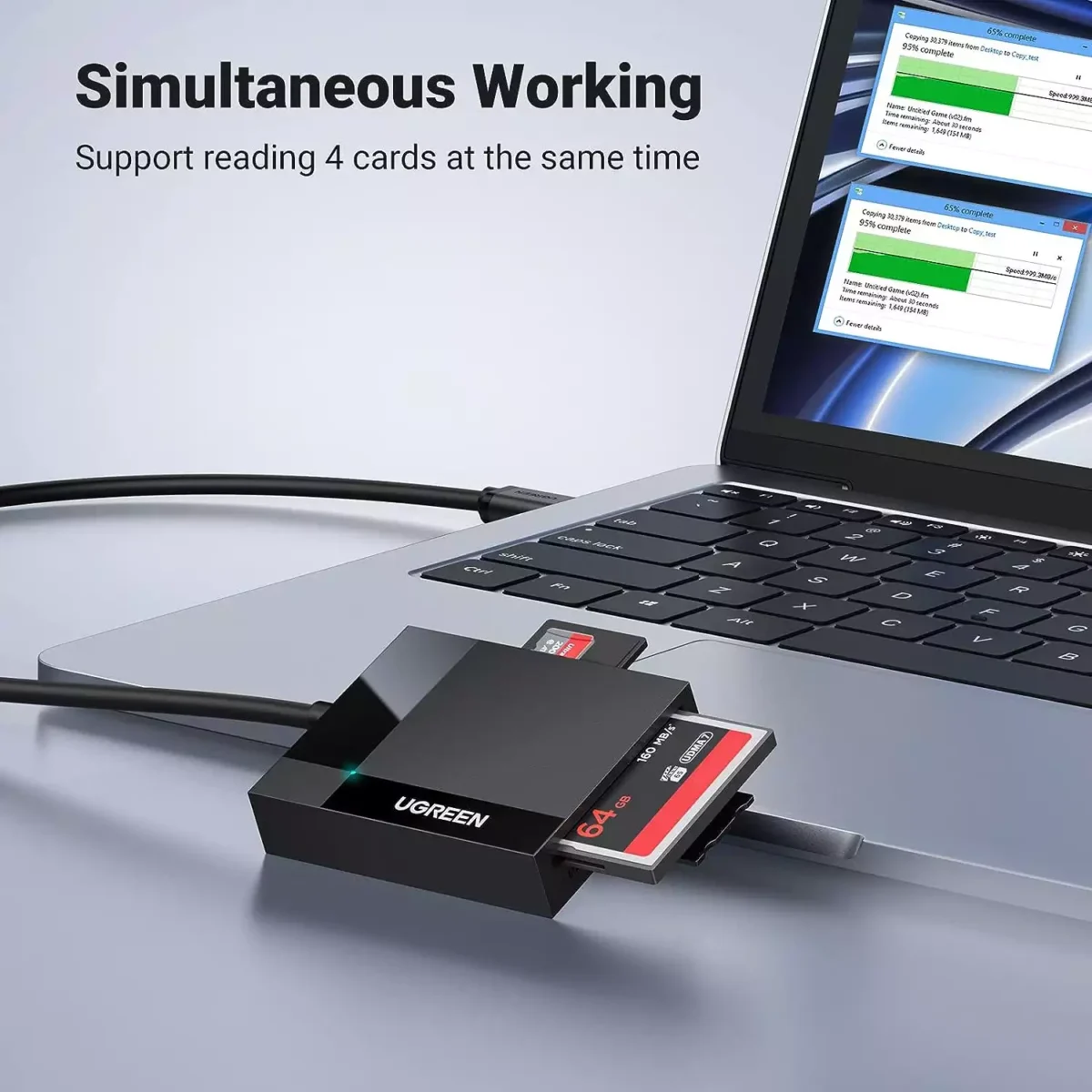 UGREEN SD Card Reader 4 in 1 Multi USB 3.0 Micro SD Memory Card Adapter