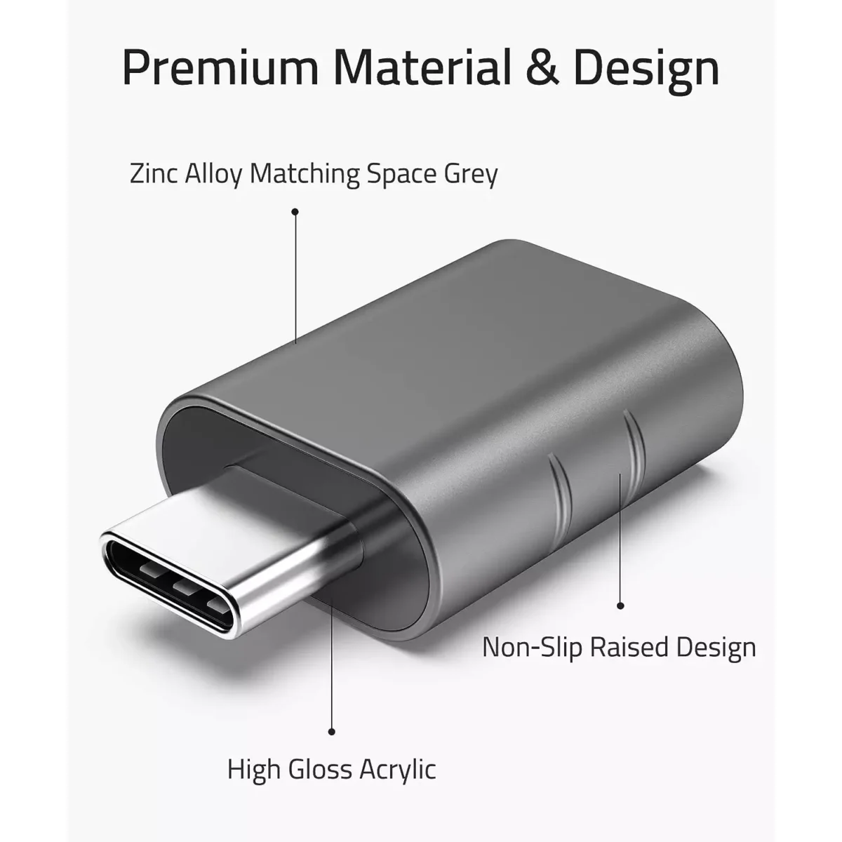 Syntech USB C Thunderbolt 3 to USB3.0 Adapter OTG (2 Pack)