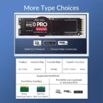 NVME SSD Enclosure, M.2 NVME to USB C Adapter with Black case, USB 3.1 Gen 2 (10 Gbps)