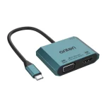 ONTEN M205 USB-C to HDMI VGA Adapter, 1080P VGA and 4K HDMI, USB-C Thunderbolt 3 to Dual Display Adapter. Compatible with Thunderbole3/4