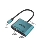 ONTEN M205 USB-C to HDMI VGA Adapter, 1080P VGA and 4K HDMI, USB-C Thunderbolt 3 to Dual Display Adapter. Compatible with Thunderbole3/4
