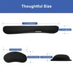 VicTsing Memory Foam Set Keyboard Wrist Rest Pad and Mouse Wrist Rest Support