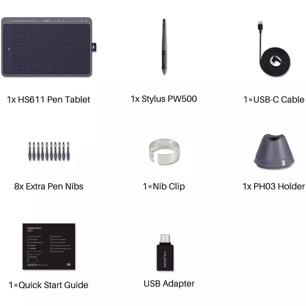 HUION HS611 Graphic Drawing Tablet
