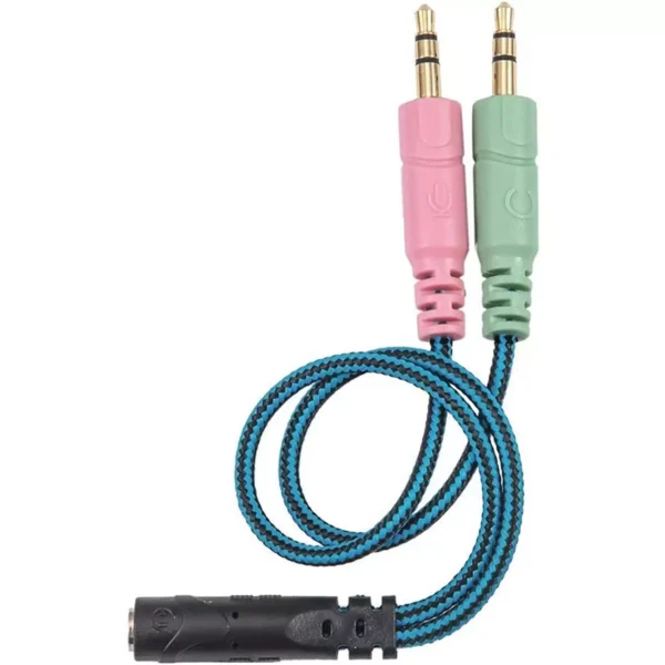 3.5mm Jack Splitter Cable Headset Adapter