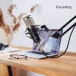 ZINGYOU BM-800 Condenser Microphone Bundle for Studio Recording & Brocasting (Silver)