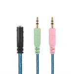 3.5mm Jack Splitter Cable Headset Adapter
