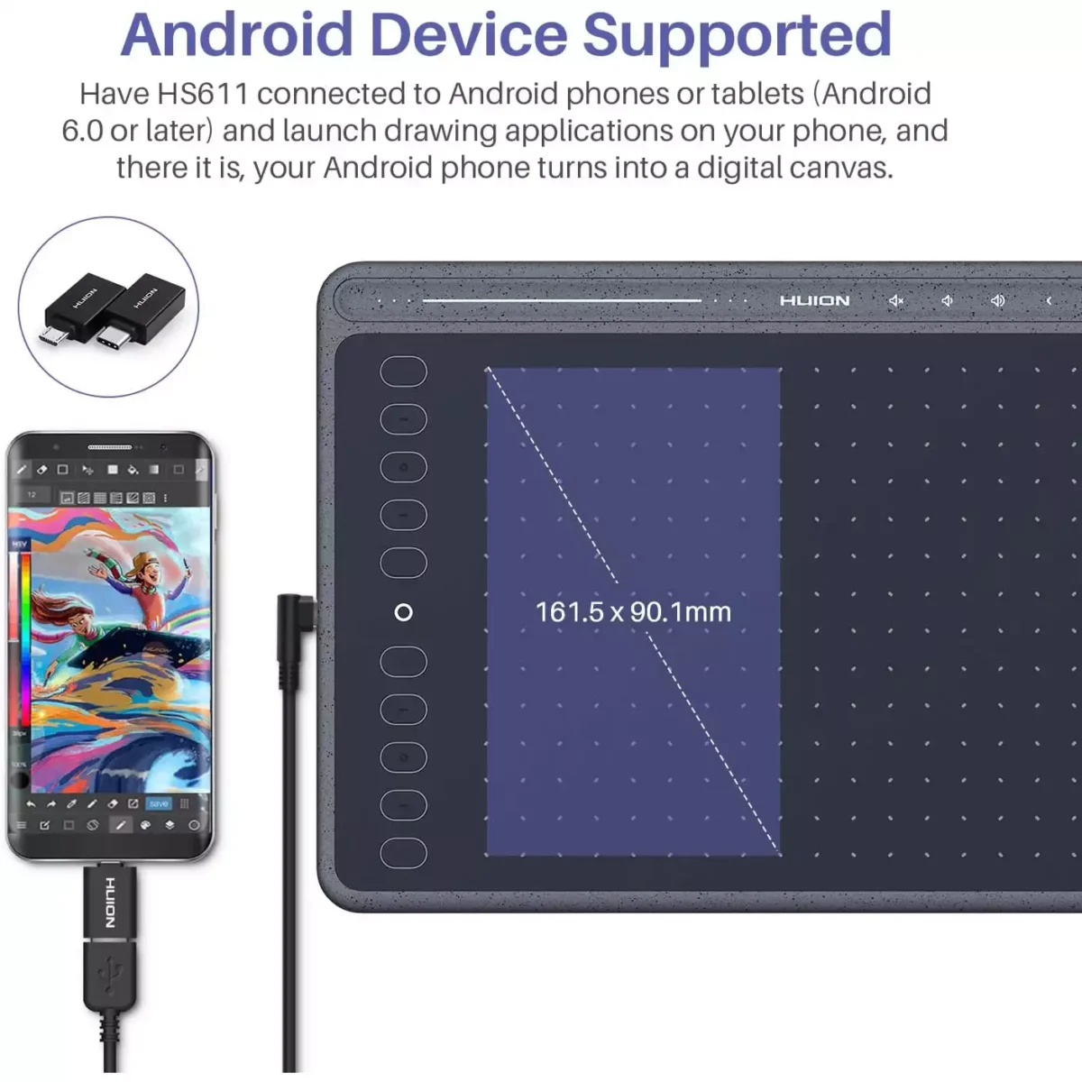 HUION HS611 Graphic Drawing Tablet