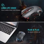 Dacoity T7 Gaming Mouse - Optical Sensor 7,200 DPI - Polling Rate 1000Hz - 7 Programmable Buttons - With Software