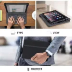 Logitech Universal Folio with Integrated Bluetooth 3.0 Keyboard for 9-10 Apple, Android, Windows Tablets (Black)