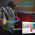 Dacoity T7 Gaming Mouse - Optical Sensor 7,200 DPI - Polling Rate 1000Hz - 7 Programmable Buttons - With Software
