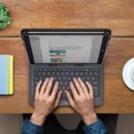 Logitech Universal Folio with Integrated Bluetooth 3.0 Keyboard for 9-10 Apple, Android, Windows Tablets (Black)