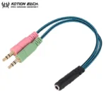 3.5mm Jack Splitter Cable Headset Adapter