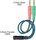 3.5mm Jack Splitter Cable Headset Adapter