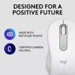Logitech Signature M650L (Left) Wireless / Bluetooth Mouse (Off White)