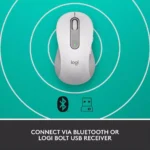 Logitech Signature M650L (Left) Wireless / Bluetooth Mouse (Off White)
