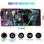 My Hero Academia Izuku Midoriya RGB Gaming Mouse Pad - 80x30 CM