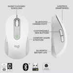 Logitech Signature M650 Wireless / Bluetooth Mouse (Off White)