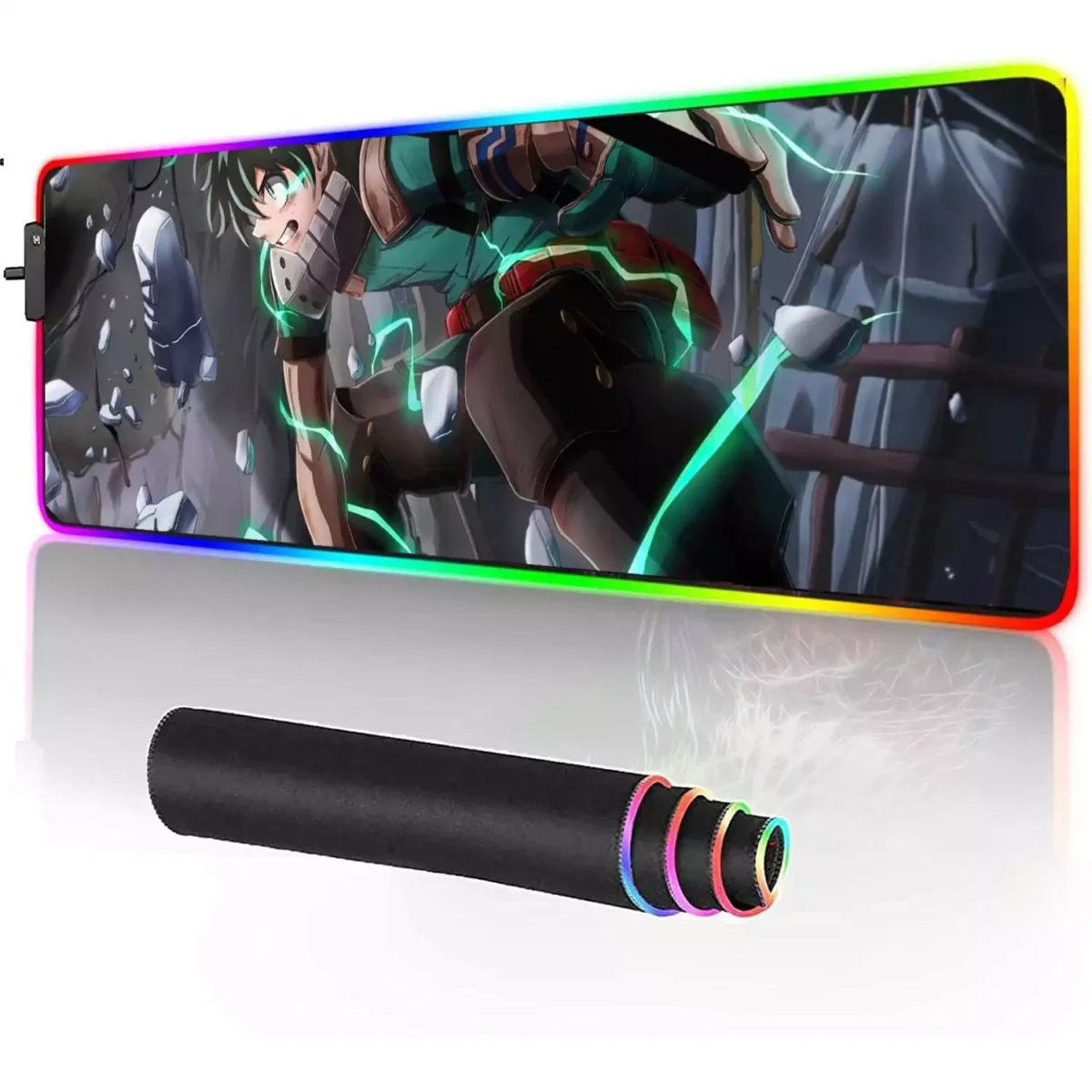 My Hero Academia Izuku Midoriya RGB Gaming Mouse Pad - 80x30 CM