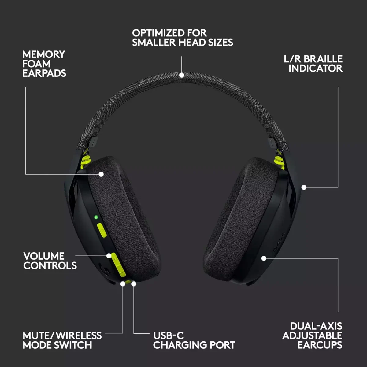 Logitech G435 LIGHTSPEED and Bluetooth Wireless Gaming Headset