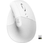 Logitech Lift Vertical Ergonomic Wireless Mouse (Off White)