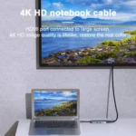 USB C Hub 5-in-1 with 4K HDMI 60W PD, 2 USB 3.0 Ports, 3.5mm Audio Jack