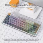 Redragon K652 AZURE 75% Bluetooth/2.4Ghz/Wired Tri-Mode RGB Mechanical Keyboard