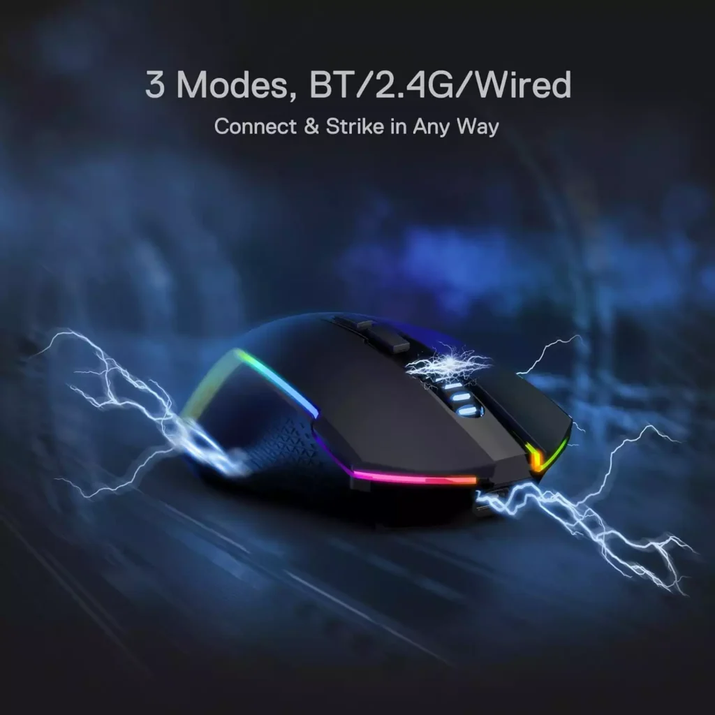Redragon M693 3-Mode Connection Wireless Bluetooth Wired Gaming Mouse