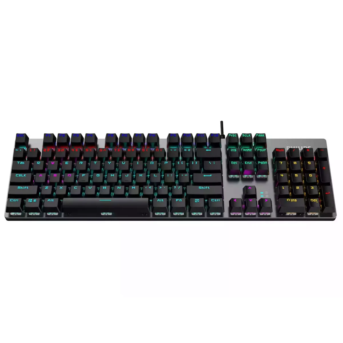 Philips Gaming Mechanical Keyboard - Blue Switches - 16 Ambiglow Chroma FX