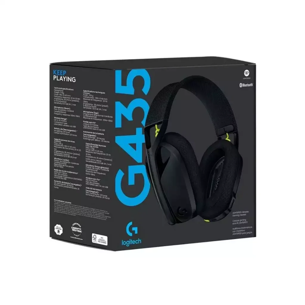 Logitech G435 LIGHTSPEED and Bluetooth Wireless Gaming Headset
