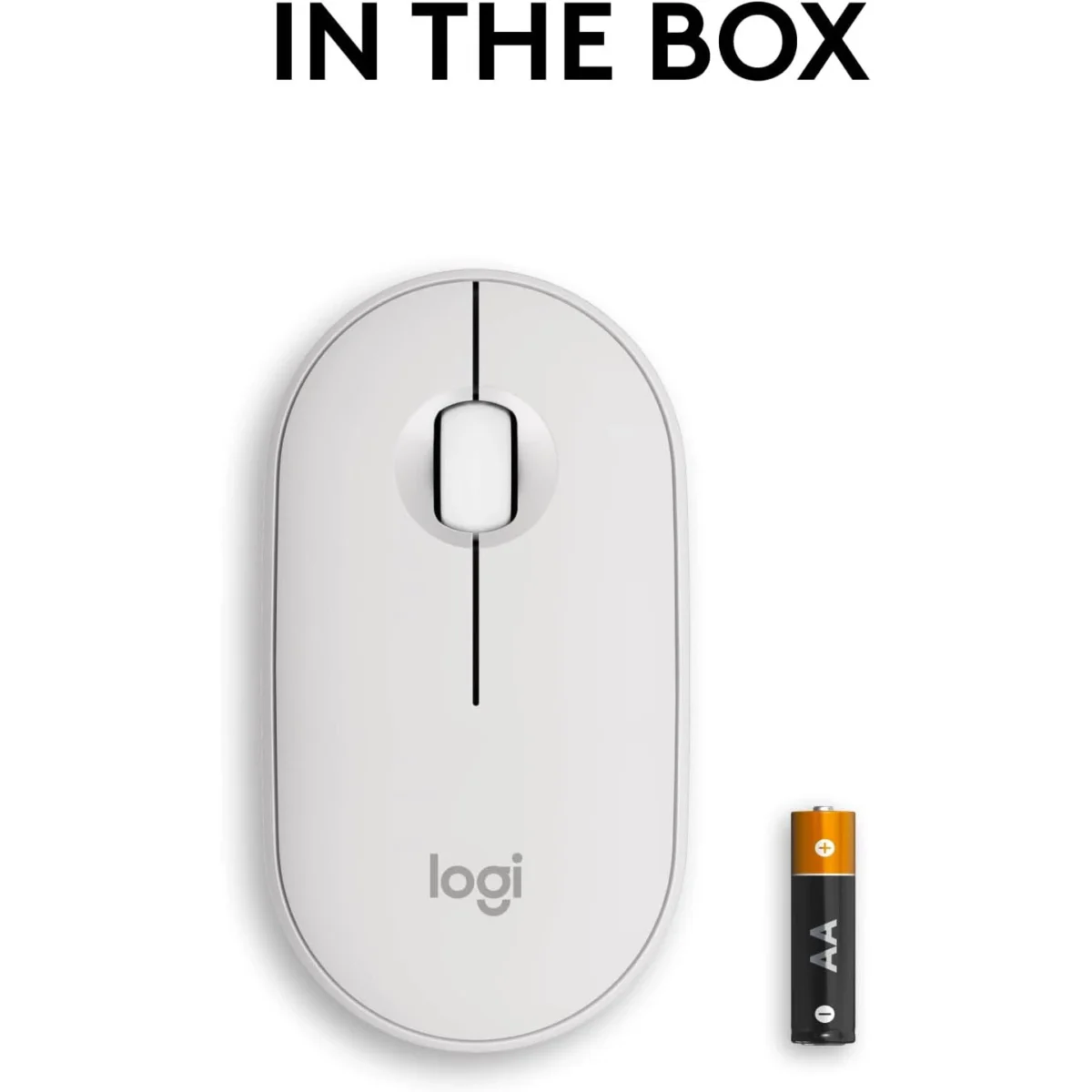 Logitech Pebble Mouse 2 M350s Slim Bluetooth Wireless Mouse (Off White)