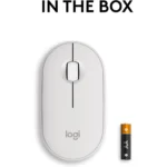 Logitech Pebble Mouse 2 M350s Slim Bluetooth Wireless Mouse (Off White)