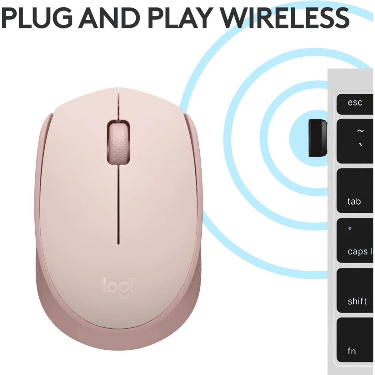 Logitech M171 WIRELESS MOUSE (Rose)