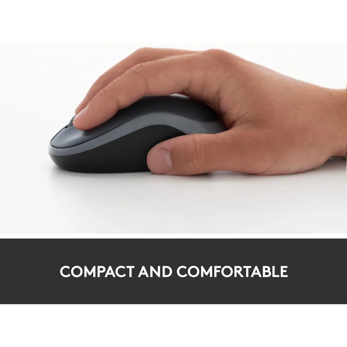 Logitech M185 Wireless Mouse (Red)