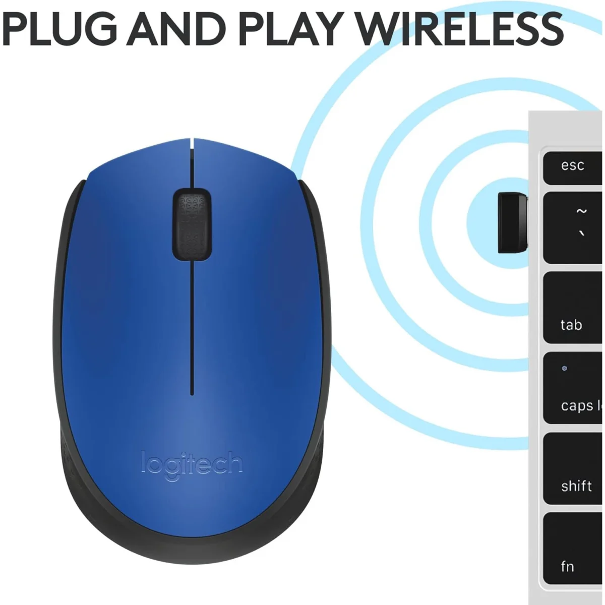 Logitech M171 WIRELESS MOUSE (Blue)