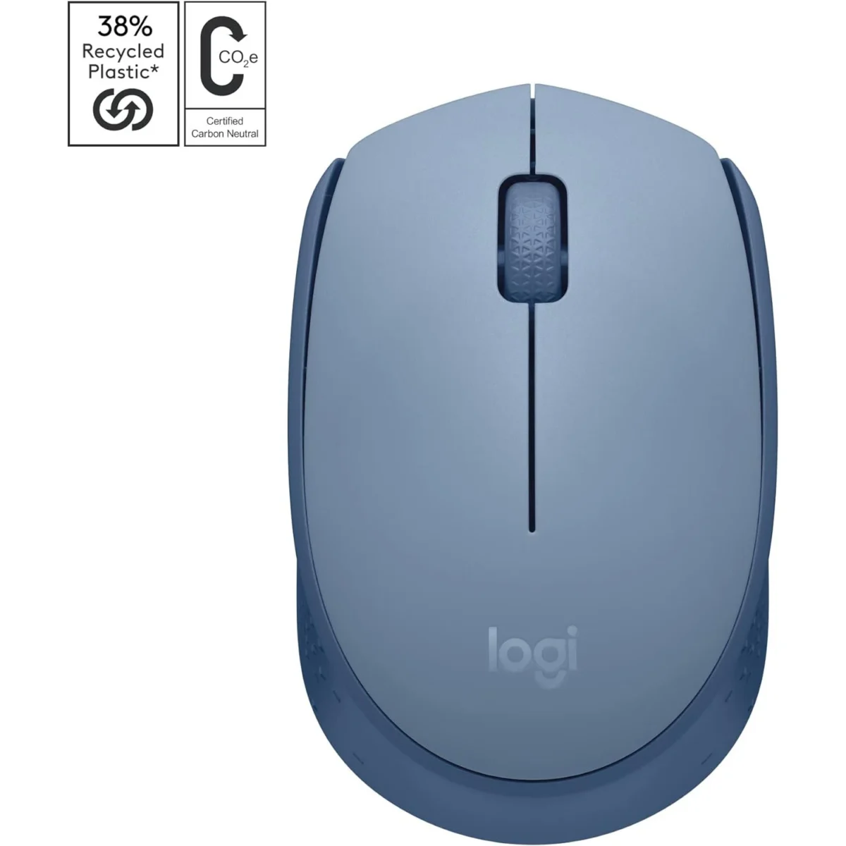 Logitech M171 WIRELESS MOUSE (Blue Grey)