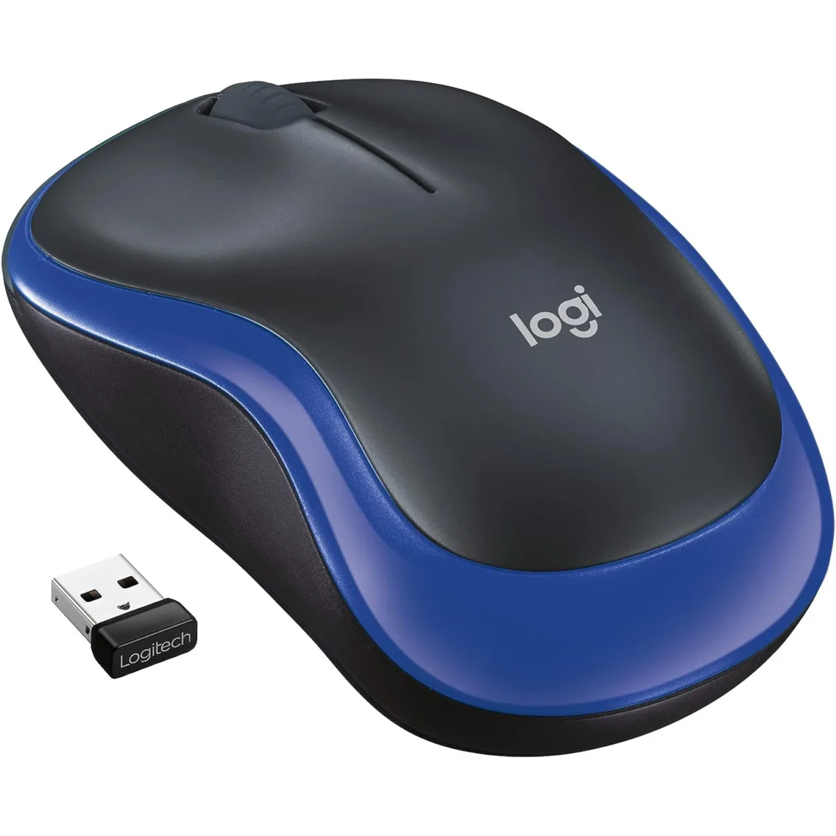 Logitech M185 Wireless Mouse (Blue)