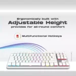 GameStop GS200 RGB Gaming Mechanical Keyboard - Outemu Brown Switches (White)